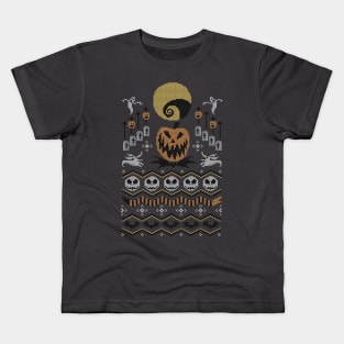 Pumpkin King Sweater Kids T-Shirt